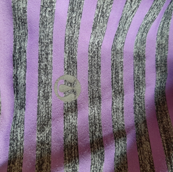 Lululemon stripped long sleeve purple top - Picture 5 of 5